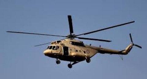 لحظة سقوط صاروخ مصري في سيناء
